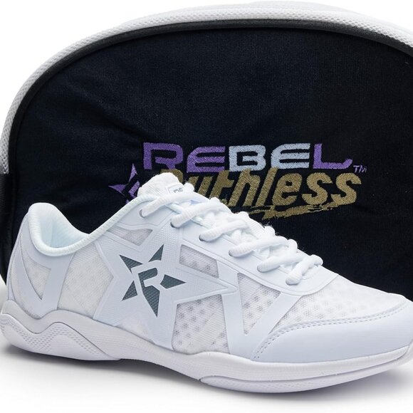 Rebel Athletic Ruthless White Cheer Shoe, size 5.5 - Picture 1 of 6